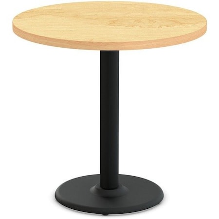 Special-T Table, Round, 36in Dia x 29in, Black Wrinkle/Crema Maple Top SCTCANT236BCM